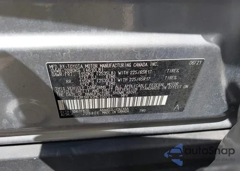 2021 Toyota Rav4 Le из США, поврежденный, VIN 2T3H1RFV2MC150721